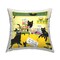 Silly Cat Café Bakery Outdoor Printed Pillow Design by Leeza Hernandez, 18 x 7 x 18